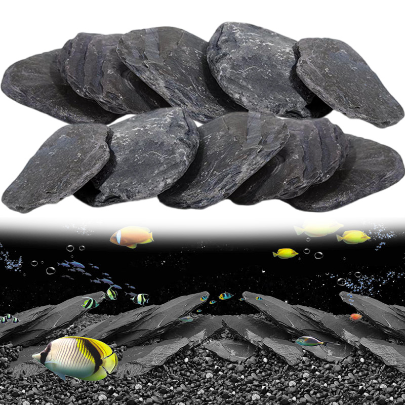 500g/1000g Lascas de Ardósia p - Planted Aquarium Hardscape avaliação e preço