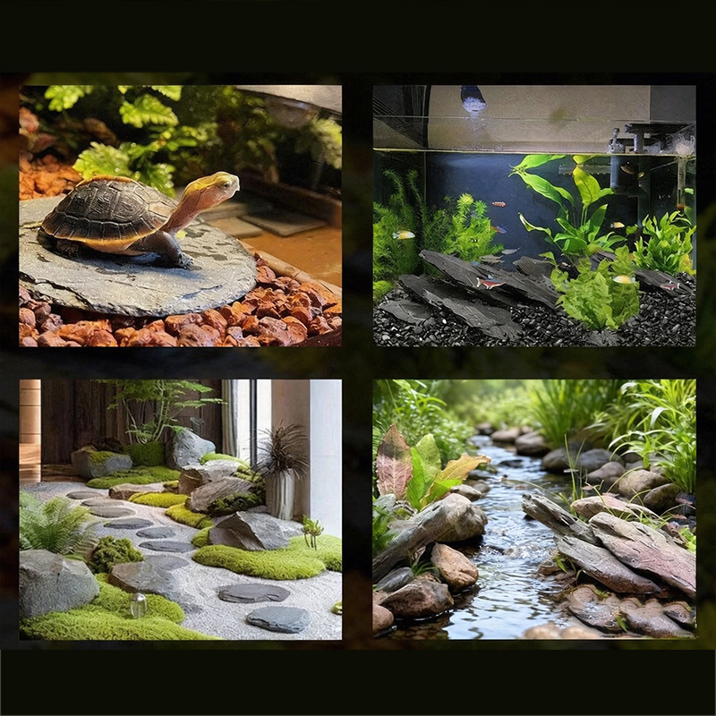 500g/1000g Lascas de Ardósia p - Planted Aquarium Hardscape avaliação e preço
